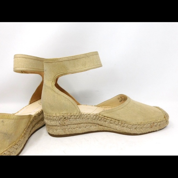 Franco Sarto Women's Bessa Size 11 Espadrille Platform Pumps Sandals Beige Shoes - Picture 6 of 10